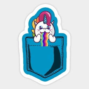 Pocket Unicorn Sticker